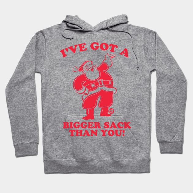 SANTA BIGGER SACK Hoodie by toddgoldmanart